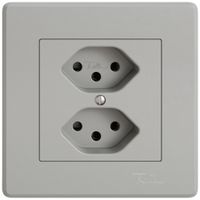 Prise ENC EDIZIO.liv SNAPFIX® 2×T13 grc