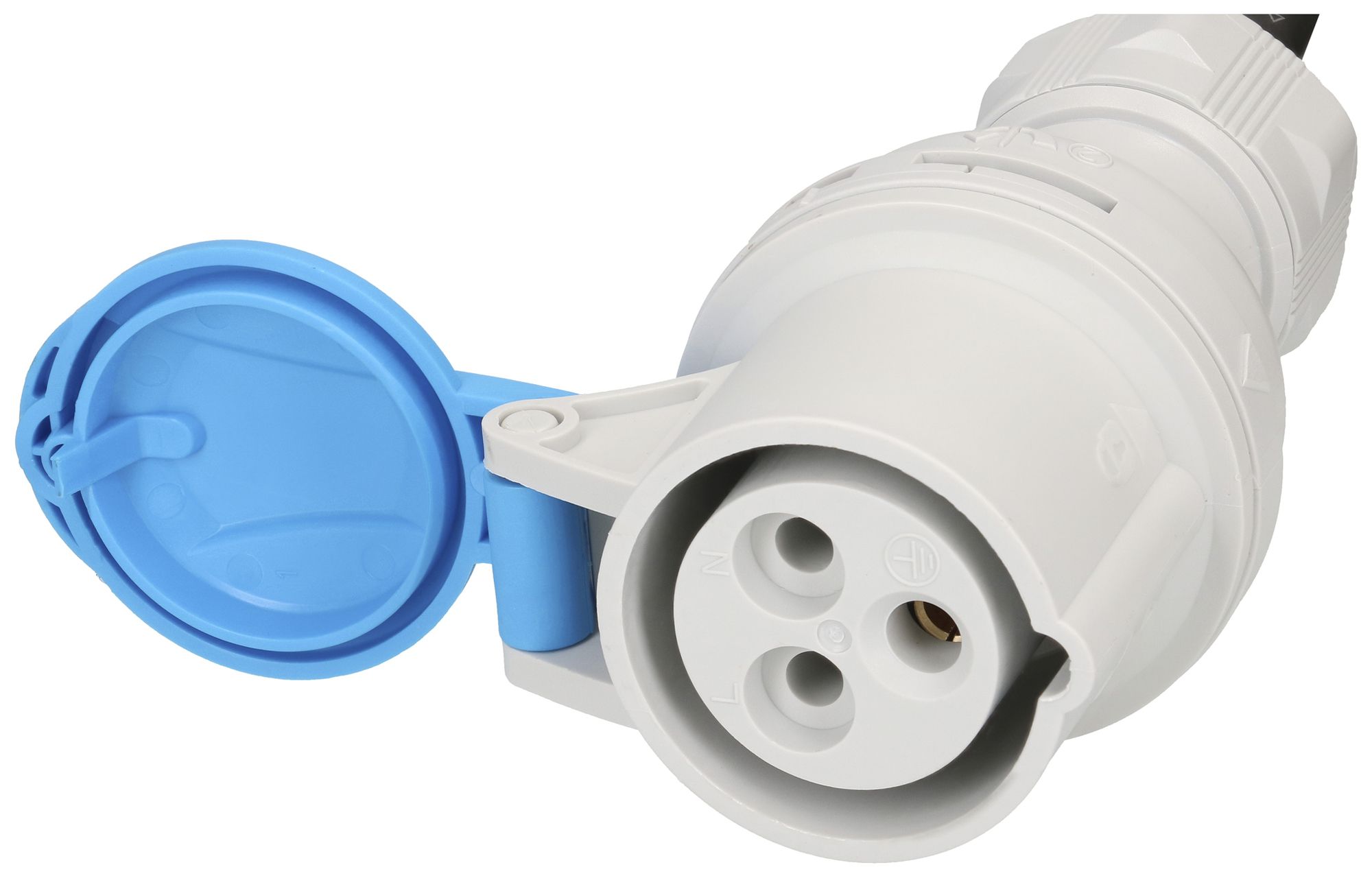 Rallonge MH CEE16 avec FI 30mA Typ A 3×1.5mm² 3m noir