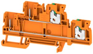 Morsetto di passaggio componibile WM SPGTB 2.5 2T 4C/2 OR 2.5mm² 2×2 DIN35 ar