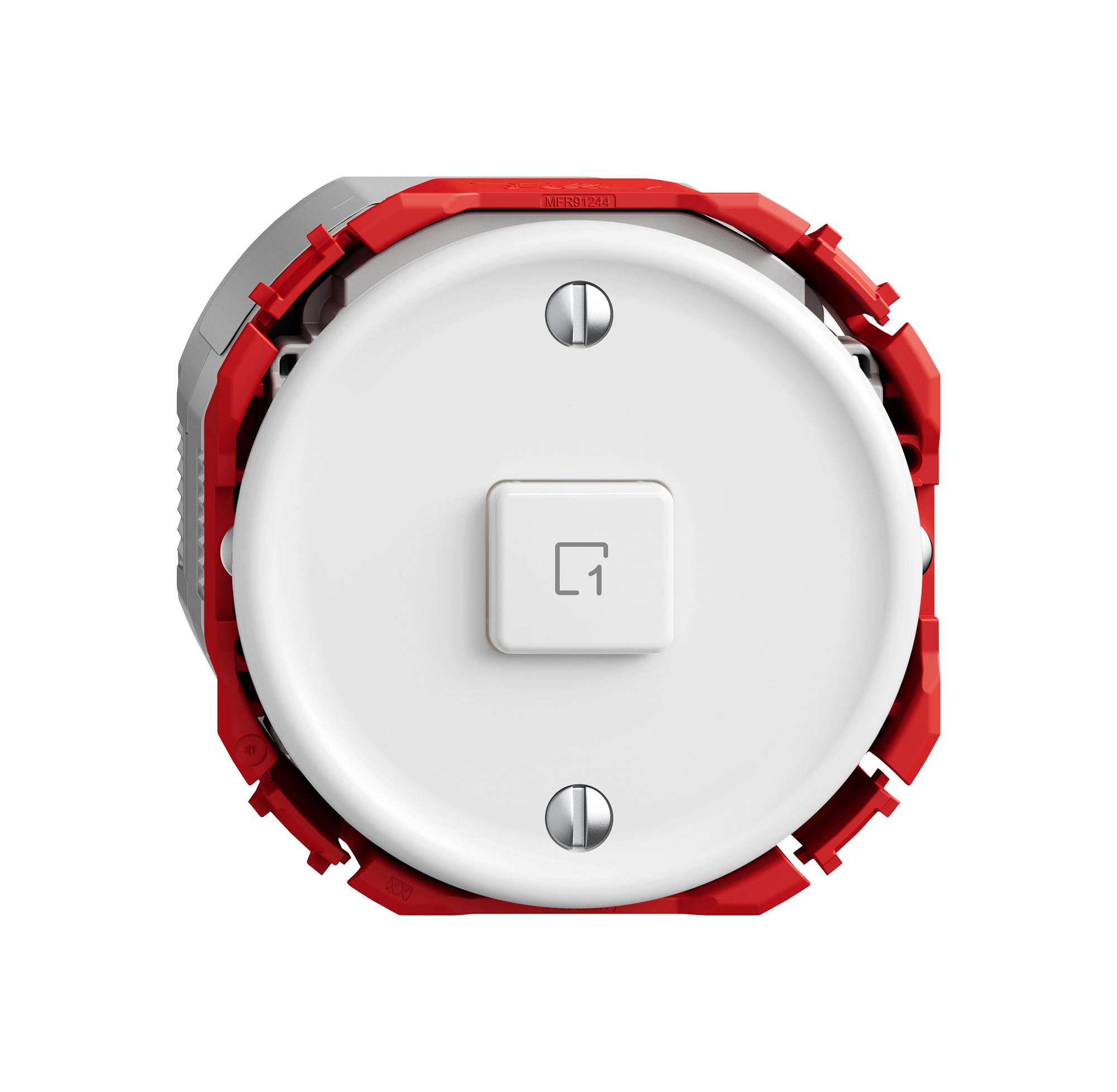 Poussoir scènes STANDARDdue Wiser SNAPFIX® 1 scène 1 touche bc