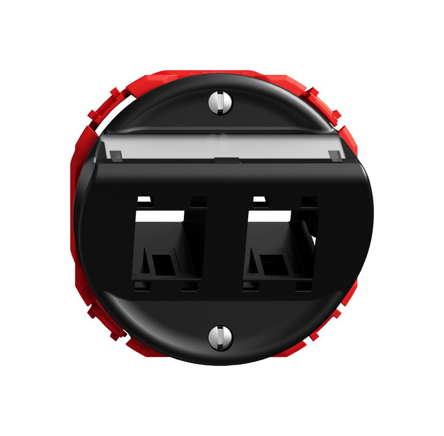 Montageset STANDARDdue SNAPFIX® für freenet Kat.5e/6 Adapter schräg 2× sz