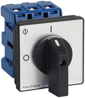 Interrupteur sectionneur INC 3P p.montage front. 20A, 0-1,arg,64×64mm,poignée no