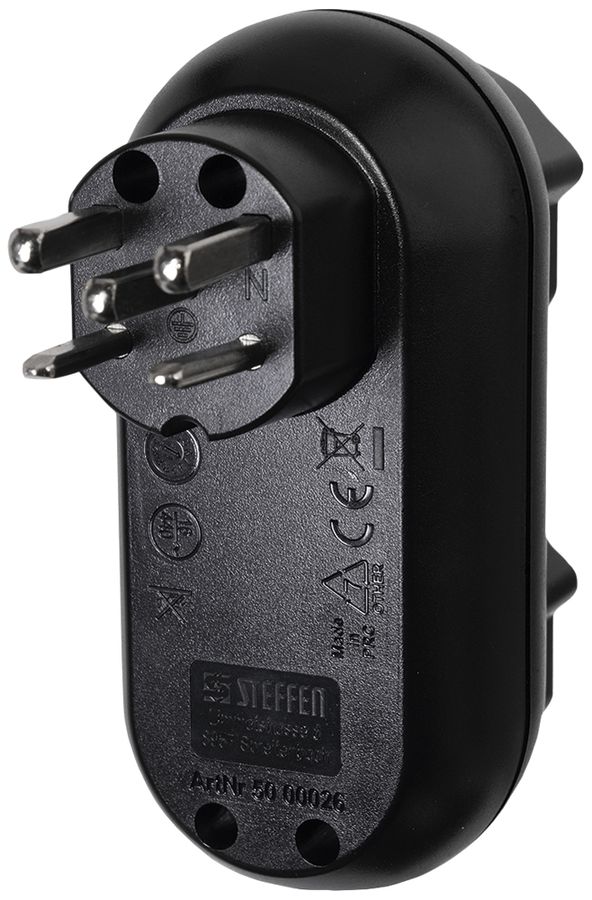 Mehrfachstecker Steffen STRONG 2×T25 16A 400V IP20 schwarz