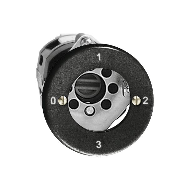 UP-Drehschalter FH 5/2P schwarz für Sicherheitsschloss, ohne Zylinder