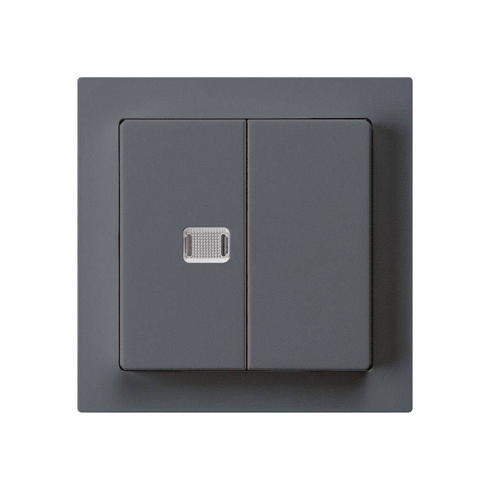 Frontset kallysto anthrazit mit 1 Linse 60×60mm