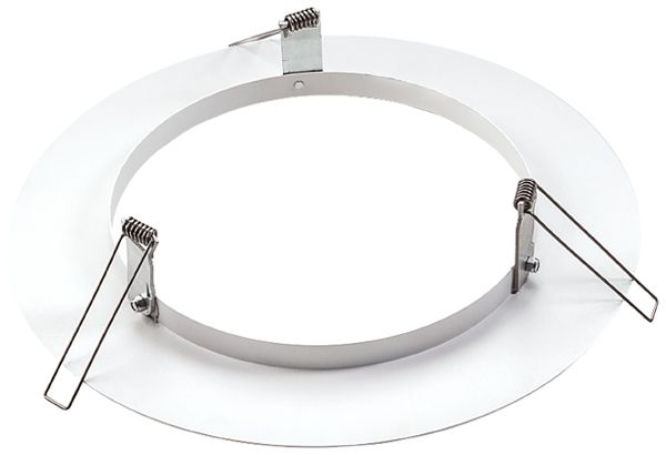 Cadre d'encastrement SG Rax 200 acier Ø300mm blanc