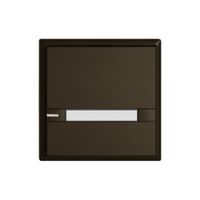 Poussoir KNX RGB EDIZIO.liv SNAPFIX® capteur temp.RGB-LED étiqu.1×com.2T br