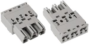 Stecker WAGO Winsta 3L 2×0.5…4mm² grau