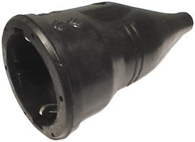 Presa mobile di gomma Schuko  nero