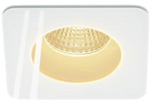 EB-LED-Downlight SLV PATTA-F, 12W 765lm 3000K eckig IP65 mattweiss
