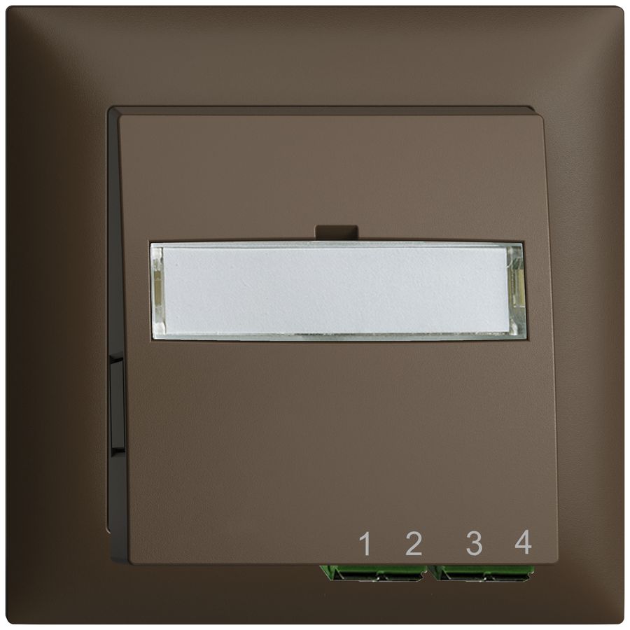 Boîte de raccordement ENC FTTH EDIZIOdue FH 2×LC APC Duplex FMI coffee