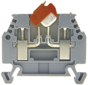 Borne de sectionnement à couteau Woertz 0.5…2.5mm² 15A 800V vis 1×2 dou.essai gr