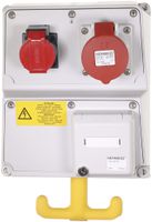 Stromverteiler Amaxx 40A 30mA 1×CEE16 3×T23 1×T25 2×RJ45 IP44 gu