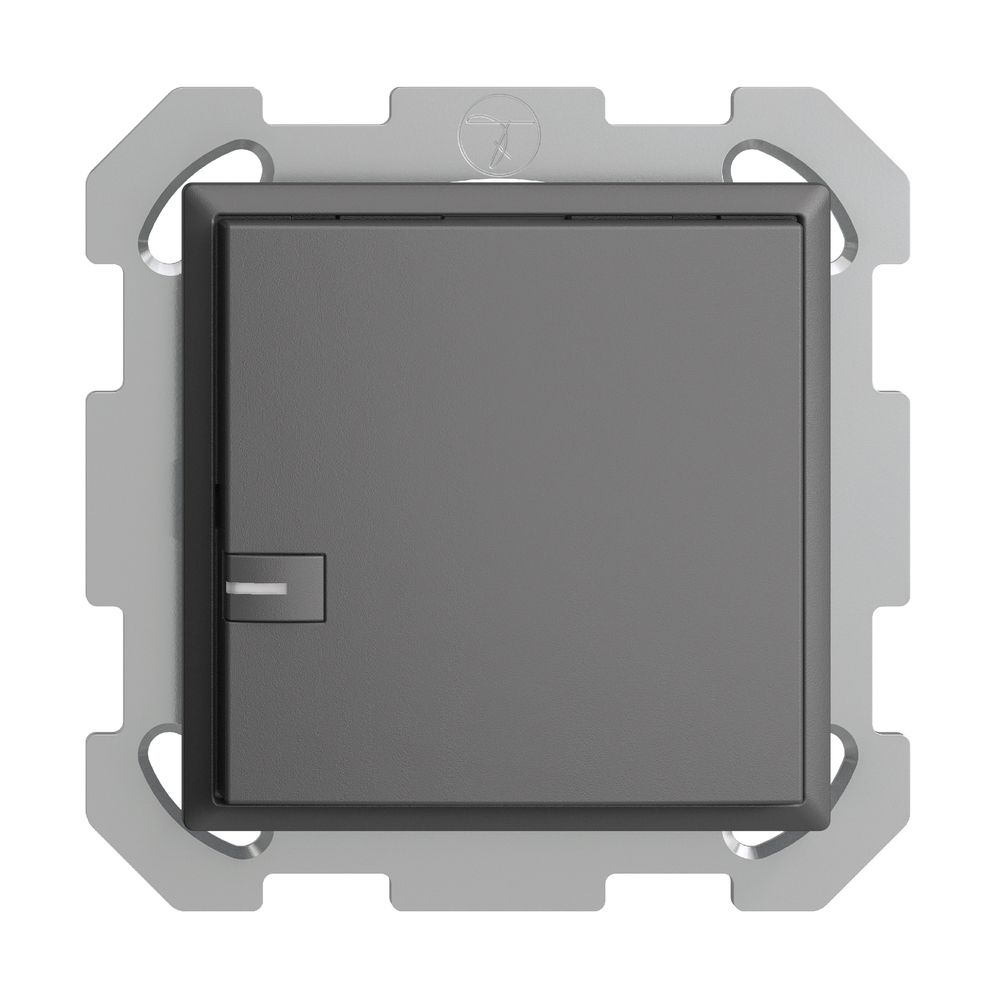 UP-KNX-Taster RGB EDUE, 250mW, m.RGB-LED, 1×Taste, 1×Tastenb., dgu