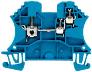 Durchgangs-Reihenklemme Weidmüller WDU /1.5/ZR Schraubanschluss 2.5mm² TS35 blau