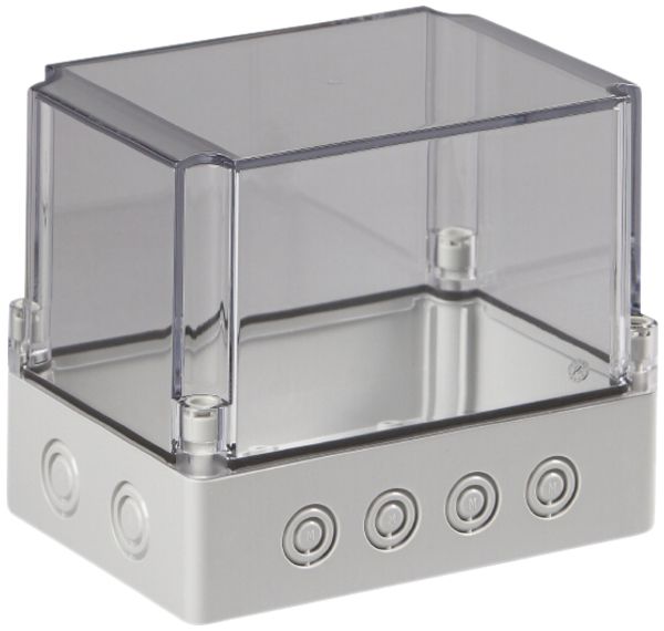Apparategehäuse RW CUBO S 125×175×150 SPCM transparent