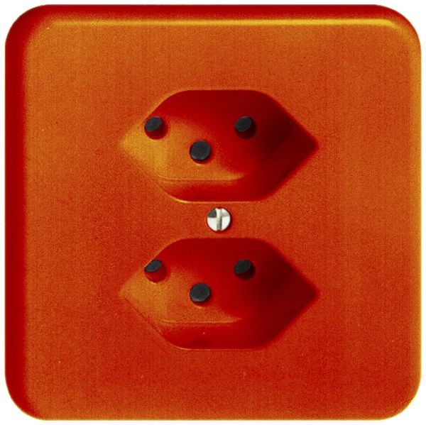 UP-Steckdose FH 2×T13 POMI orange