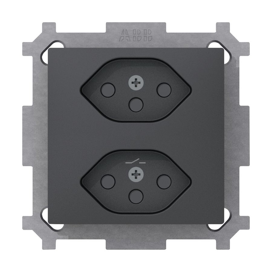 Prise ENC Sidus Z 2×T13S anthracite