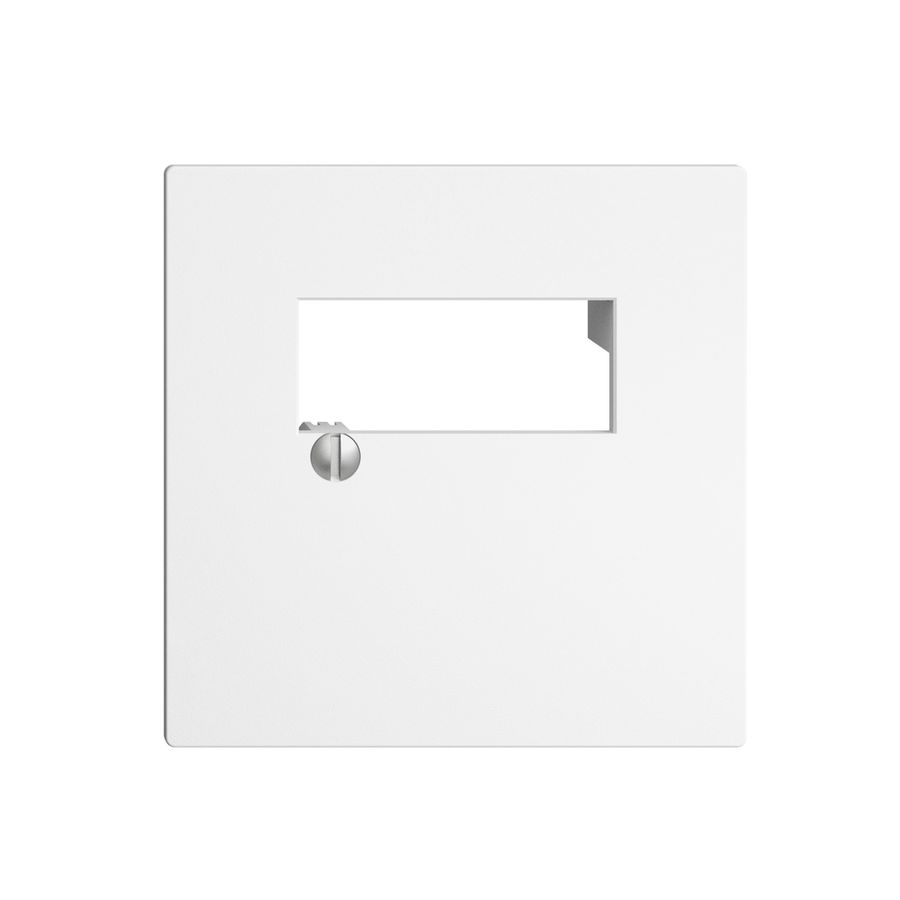 Frontplatte 2×RJ45 EDIZIOdue weiss R&M swissline