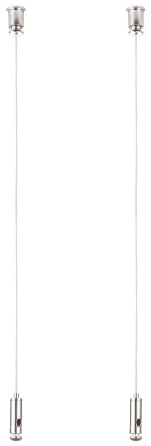 Sospensione a corda Eglo acciaio 1500mm argento 2 pezzi