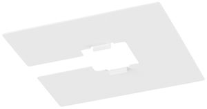 Abdeckung SLV Stahl 100×100×0.4mm weiss