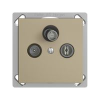 EB-Stichdose SAT/TV/R DB53 EDIZIOdue sand mit SAT-F-Anschluss