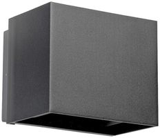 Applique LED DOTLUX BEAMO 10W 900lm 830 IP66 diretto/indirett.120×97mm antracite