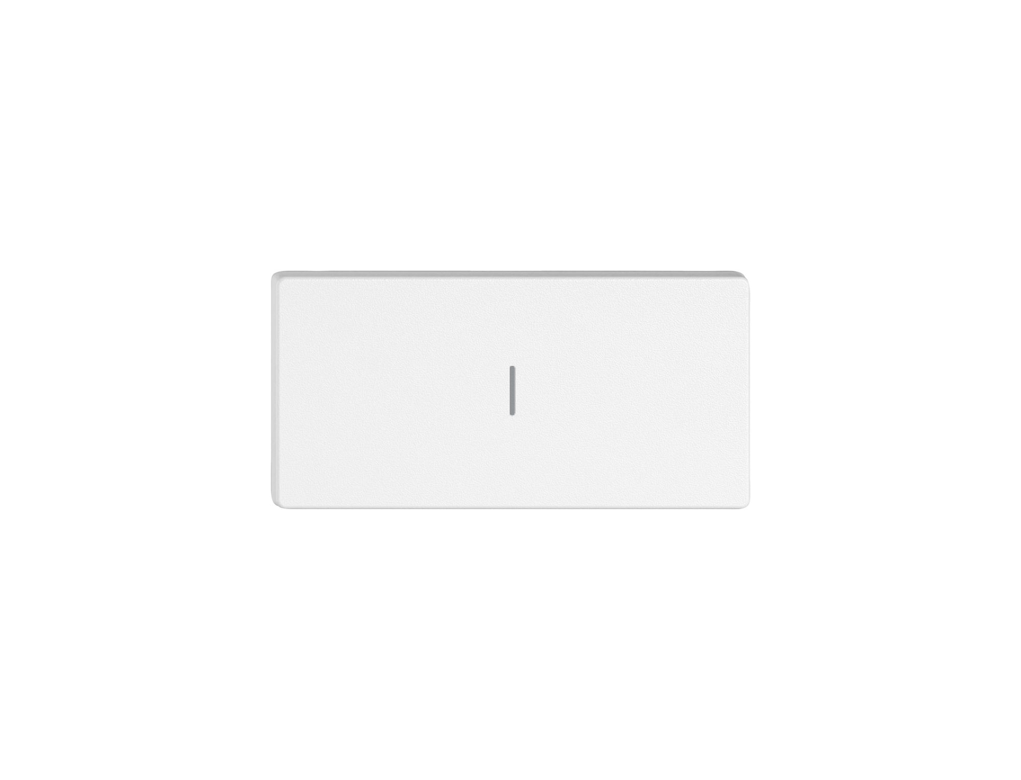 Taste 1/2 EDIZIO.liv Wiser mit SNAPFIX® vert.mit Symbol l (Ein) ws