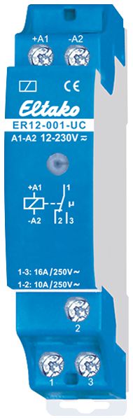 REG-Steuerrelais Eltako 12…230VUC 1U, ER12-001