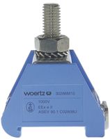 Morsetto di passaggio componibile WZ 150mm² 285A 750V bullone 1×1 DIN 35mm bl