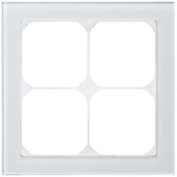 Abdeckrahmen KAL.art 2×2 154×154mm Glas weiss