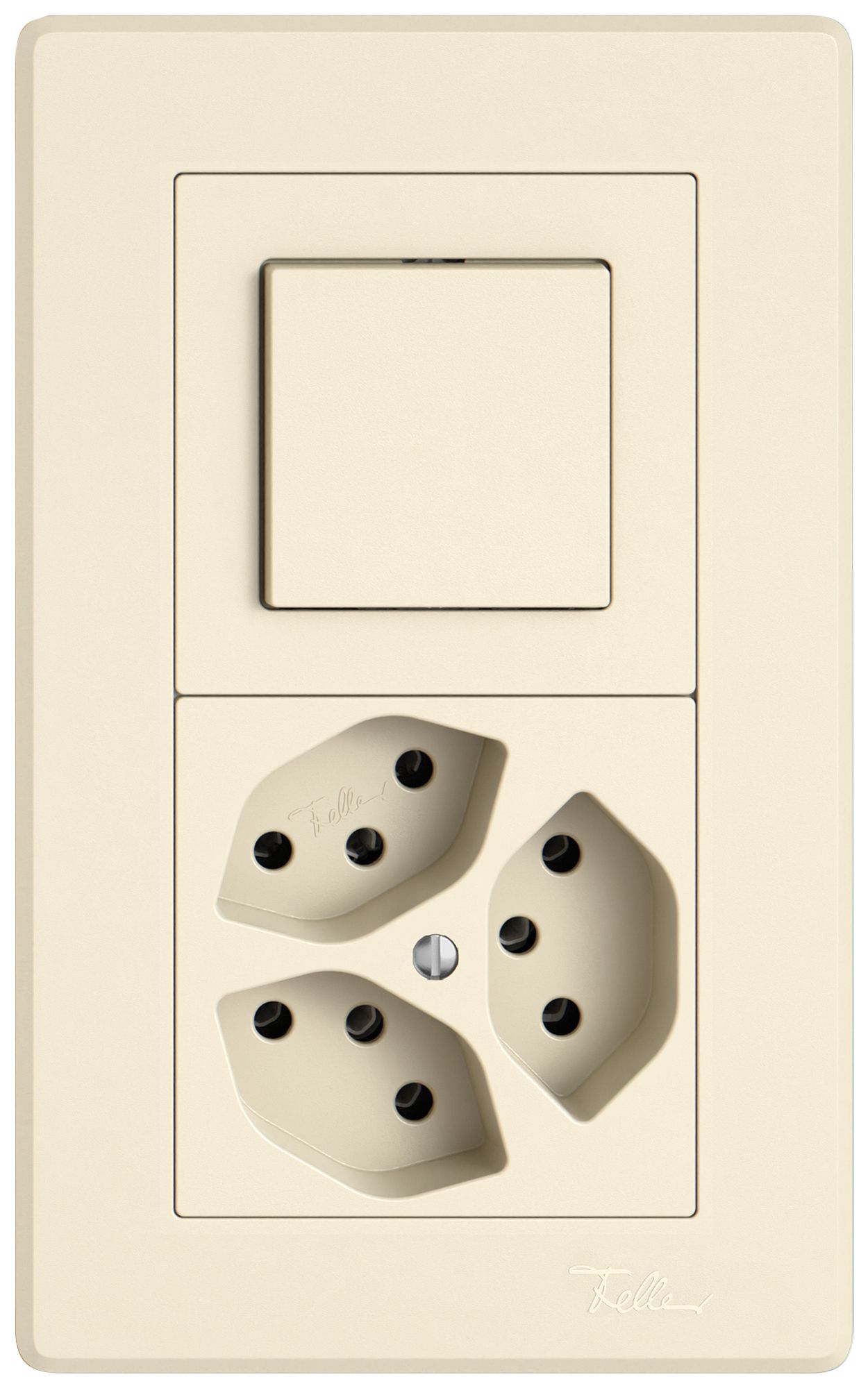 Combinaison ENC EDIZIO.liv SNAPFIX® 2×1 156×96mm schéma 3/1L+3×T13 crema