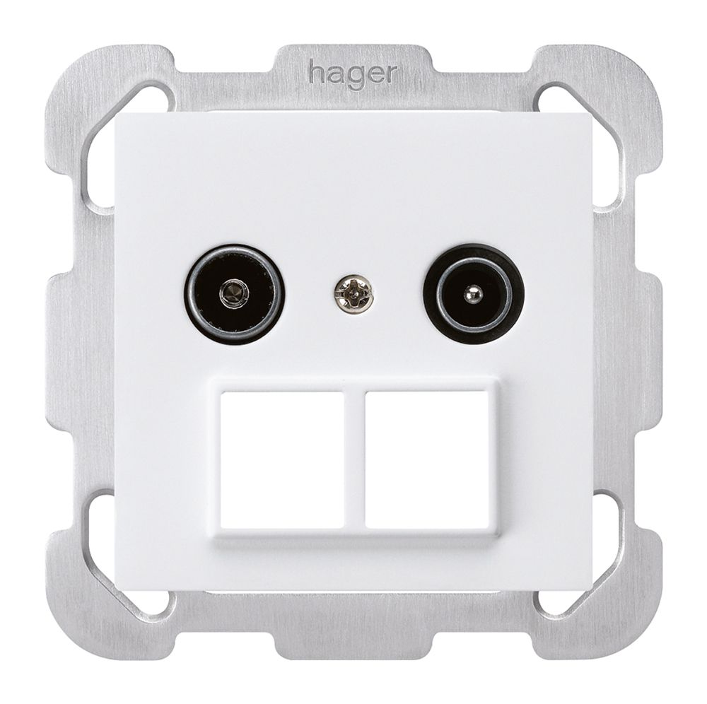 Prise d'antenne ENC R/TV HMS kallysto B 23dB blanc