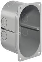 Hohlwanddose HSB Basic 2×1 grau, 125×65×65mm, m.Flansch GDP 850°C halogenfrei