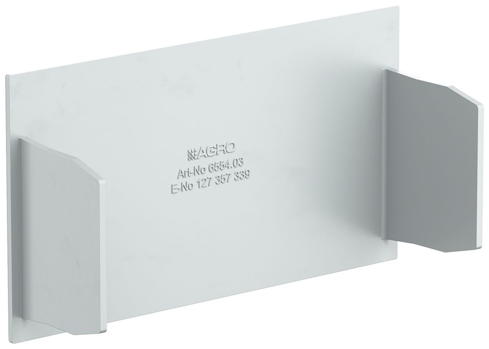 Plaque de fermeture AGRO pour canal d'installation 6554 gris
