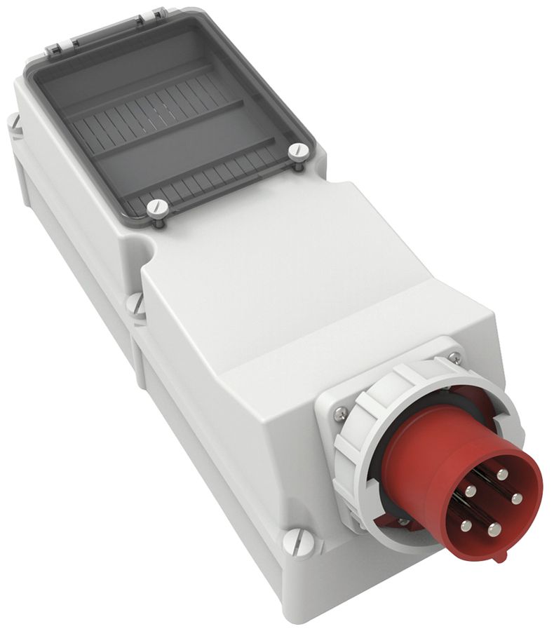 AP-Gerätestecker CEE Bals 5P 63A 400V 6h rt IP67 Schraubklemme