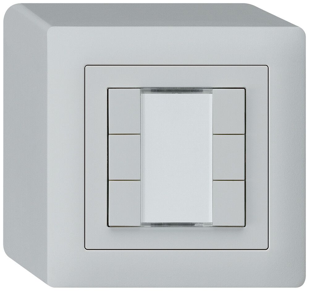 AP-Taster kallysto KNX 6×hellgrau s/e-link