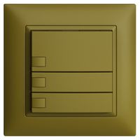 Pulsante KNX RGB INC EDUE FMI, 250mW, s.LED, 3×pulsante, com.1×tasto, ov