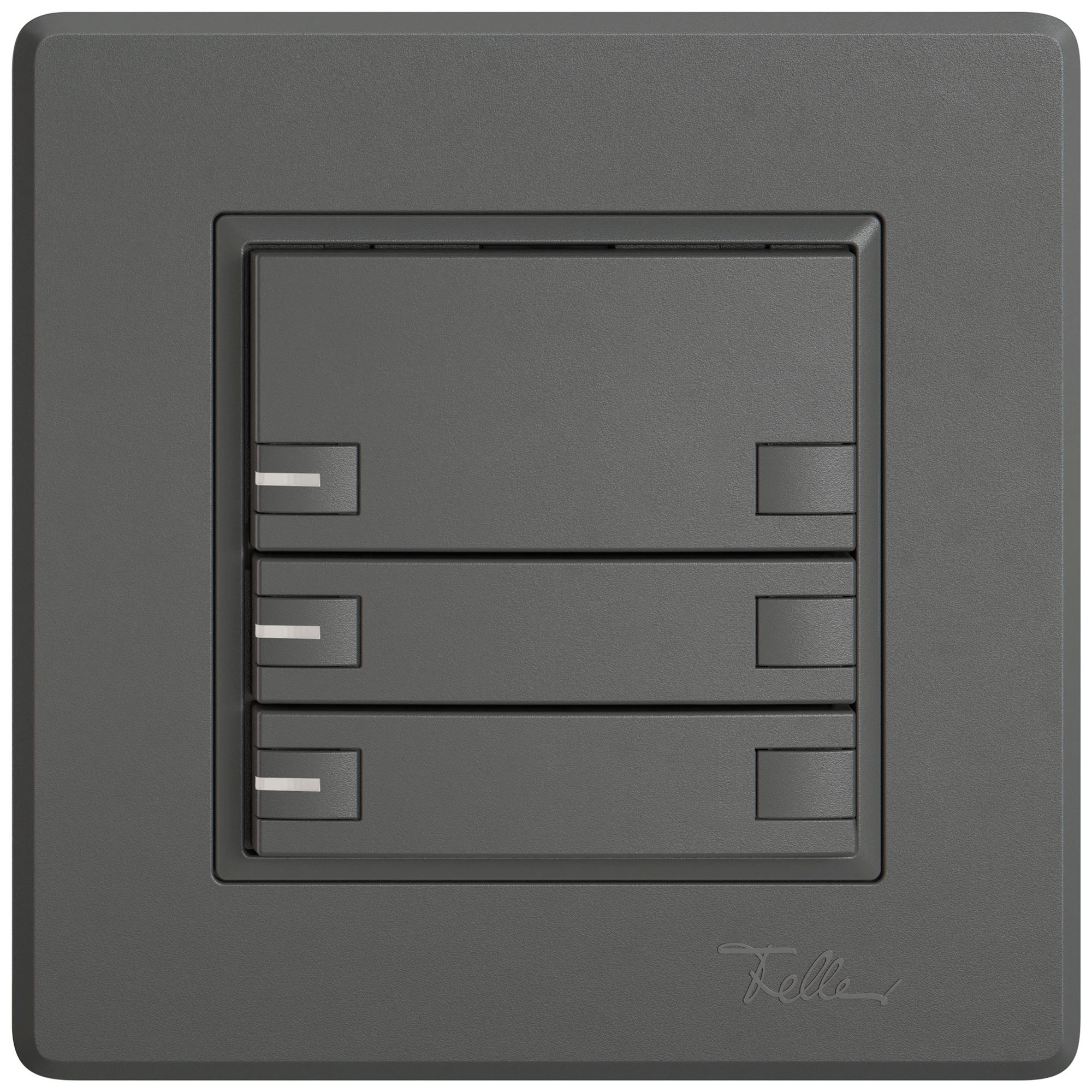 Poussoir KNX RGB ENC EDIZIO.liv SNAPFIX® capteur temp.s.LED 3× comm.2T grf