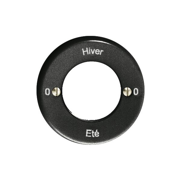 Kit frontal 0-Hiver-0-Eté noir pour interrupteur rotatif à clé