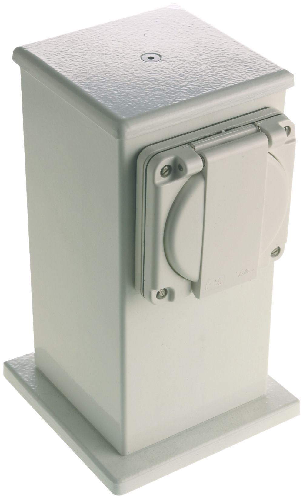 Potelet de raccordement Ellipse h=200 avec 1 alésage IP54 blanc vide