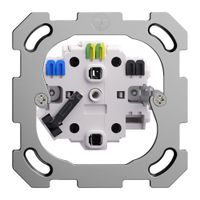 Inserto presa FH 2×T13 bianco con LED verde