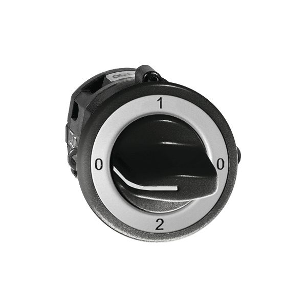 UP-Drehschalter FH 2/3P schwarz mit Drehgriff