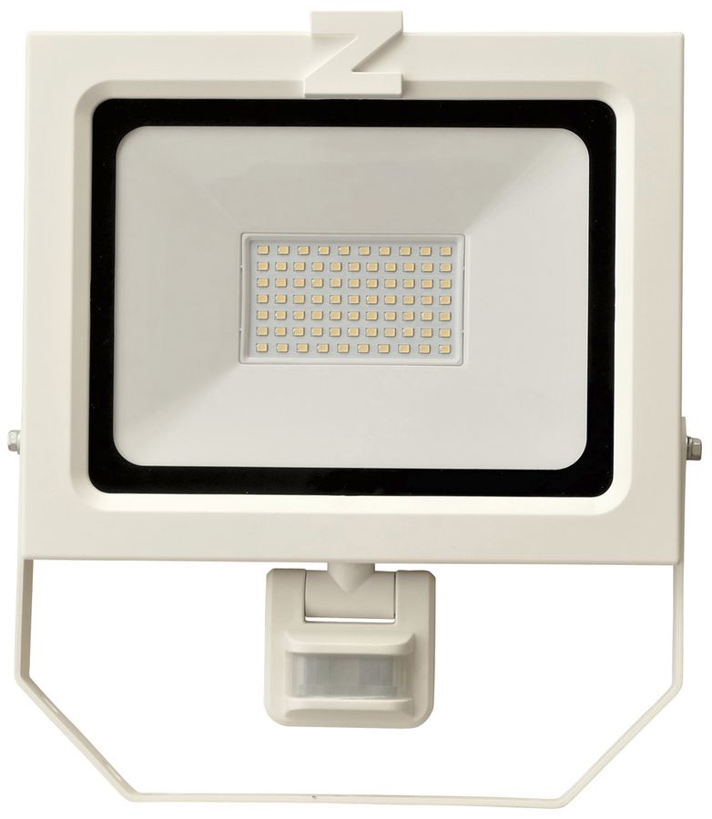 LED-Strahler Z-Licht ZL PIR 50W 5000lm 4000K IK08 IP54 weiss