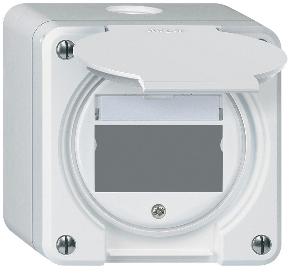 Kit di montaggio AP robusto IP55 piatto bianco per modulo multimedia