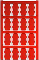 Marqueur de câble Weidmüller MultiCard VT SFX p.Ø7…40mm 24×15mm PA66 rouge
