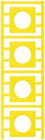 Marcatore per apparecchi Weidmüller MultiCard SM 46×46mm PA66 giallo