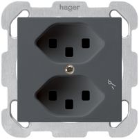 Presa INC Hager kallysto 2×T23 1×S B antracite