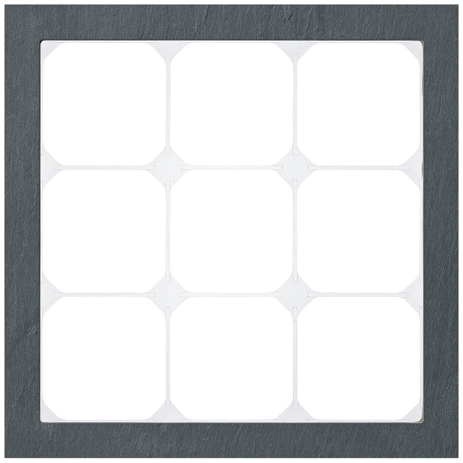 Abdeckrahmen KAL.art 3×3 214×214mm Schiefer schwarz