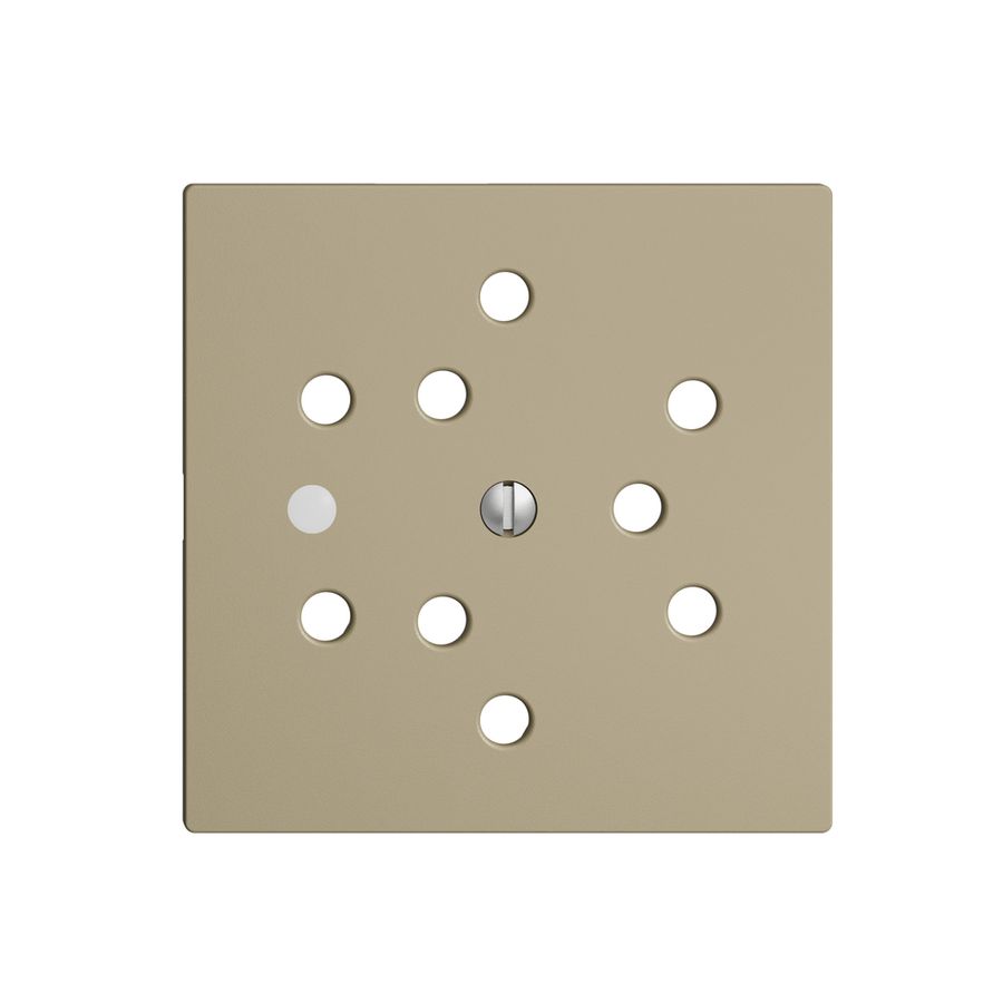 Frontset EDIZIOdue sand 60×60mm 3×T12 mit Linse